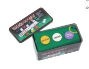 Zestaw do gry w pokera 200 żetonów 2x talia kart mata Texas hold'em
