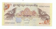BHUTAN 5 NGULTRUM 2011 P28 