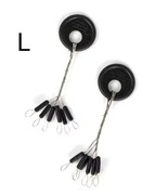 Stopery wędkarskie podłóżne, rozm L - 1 zestaw = 12 sztuk 