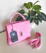 Torebka damska mała listonoszka różowa barbie nowa z metką z paskiem wiosna