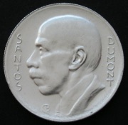 Brazylia 5000 reis 1936 - Santos Dumont - srebro