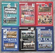 Zestaw Kolekcja Klubów Encyklopedia piłkarska Fuji Tomy : 2, 3, 5, 6, 7 i 8