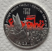 Moneta 10 zł 2009 r. Wybory 4 czerwca 1989 r. Solidarność, folder