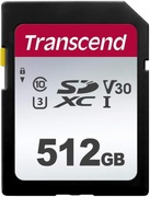 Karta pamięci Transcend 512GB SDXC 300S Class 10 UHS-I U3 V30 Nowa