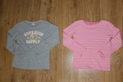bluzki dziewczęce 134 komplet (2 szt.)