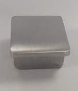 Zaślepka płaska, wklejana w profil 40 x 40 x 2,0 mm, stal nierdzewna