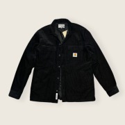 Męska czarna ocieplana kurtka sztruksowa Carhartt whitsome m/l