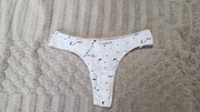 Majtki białe stringi 