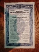 7#Obligacja Austrii 1930 rok 1000 schillingów w złocie