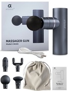 ARBOLEAF Mini Masażer Pistolet 3200rpm 0,47kg 4 Końcówki USB-C Cichy