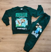 Dres zestaw Minecraft spodnie bluza 104/110