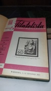 FILATELISTA zbiór roczny dwutygodników PZF 1972 w oprawie introligatorskiej