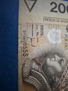 Banknot 200zł z ciekawym numerem 