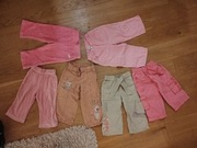 6 par spodenek spodnie dla dziewczynki rozm 80 83