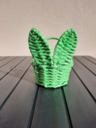 Koszyczek zajączek, Zielony Koszyczek wiklinowy