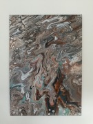 Abstrakcyjny obraz ręcznie malowany.