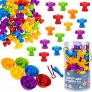 Montessori zestaw do nauki liczenia kolorów KOALA