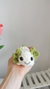 Aksolotl na szydełku, axolotl handmade, dekoracja 