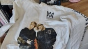 Bluza Marcus & Martinus biała z kapturem rozmiar około 140