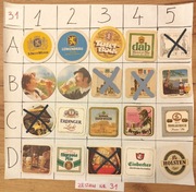 Podkładki, podstawki pod piwo po 2 zł zestaw za 35 zł, Nr31 cały świat 