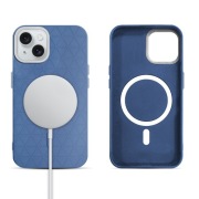 iPhone 15 Back Cover, Blue TPU+PC, Anti-Slip