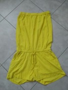 Żółty krótki kombinezon  r. 36/38, długość całkowita 72cm