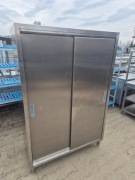 Szafa Gastronomiczna Magazynowa Drzwi Suwane 120/60/180 4 Półki