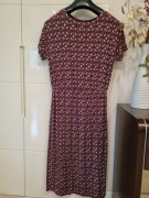 Retro chic sukienka z gumką w talii 42