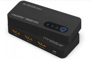 Przełącznik AVIDGRAM Switch HDMI 2.1 8Kprzy 60Hz 2w1 Out, 4K 120Hz HUB