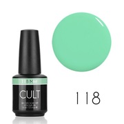 CULT Lakier Hybrydowy 15 ml / UV/LED Gel Colour / Mint 118