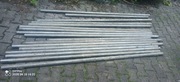 Rurki nierdzewne 17 sztuk 226cm długość,średnica 5 cm