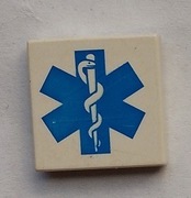 Lego 3068pb0038 Płytka 2x2 Gwiazda życia 6575