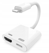 PRZEJŚCIÓWKA AV ADAPTER HDMI KLONOWANIE PROJEKCJA LIGHTNING IPHONE IPAD