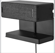 SYMFONISK półka z ładowarką bezprzewodową, czarna z IKEA