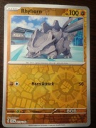 REVERSE HOLO Rhyhorn 074/142 Karta POKEMON TCG S&V Stellar Crown