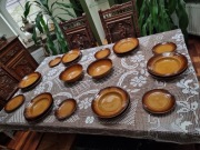 PRL-Zabytkowa zastawa stołowa z lat 70-tych- Tułowice- 20 elementów.