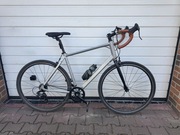 Rower szosowy gravel Triban rc100 srebrny XL szosa