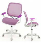 Fotel dziecięcy Costway Fotel fioletowy