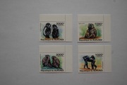 Burundi Sw 2050-53** naczelne - małpy