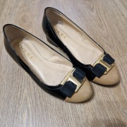 Baleriny Badura złote wstawki r. 36