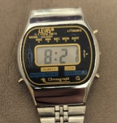 Levi’s zegarek cyfrowy vintage retro LCD chronograph lata 80/90 sprawny