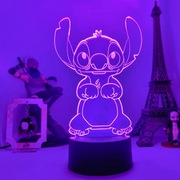 3D LED Lampka Nocna - Lilo i Stitch