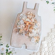 Kartka, ręcznie robiona, narodziny, Chrzest, Roczek, chłopiec