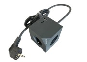 Kostka zasilająca z 3 gniazdami 2 USB-C 1 USB-A mocowanie magnetyczne