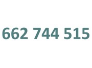 662.744.515 Złoty numer Prepaid łatwy numer