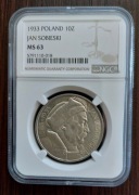 10 zł Sobieski 1933 NGC MS63