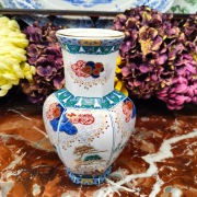 Śliczny japoński porcelanowy wazon - 19,5 cm - Seizan #5