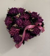 Flowerbox naturalny serce