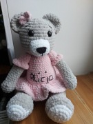 Miś Dziewczynka Rękodzieło 