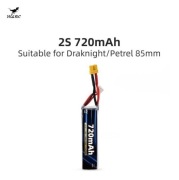 HGLRC LiPo 2S 7.6V 720mAh 100C xt30